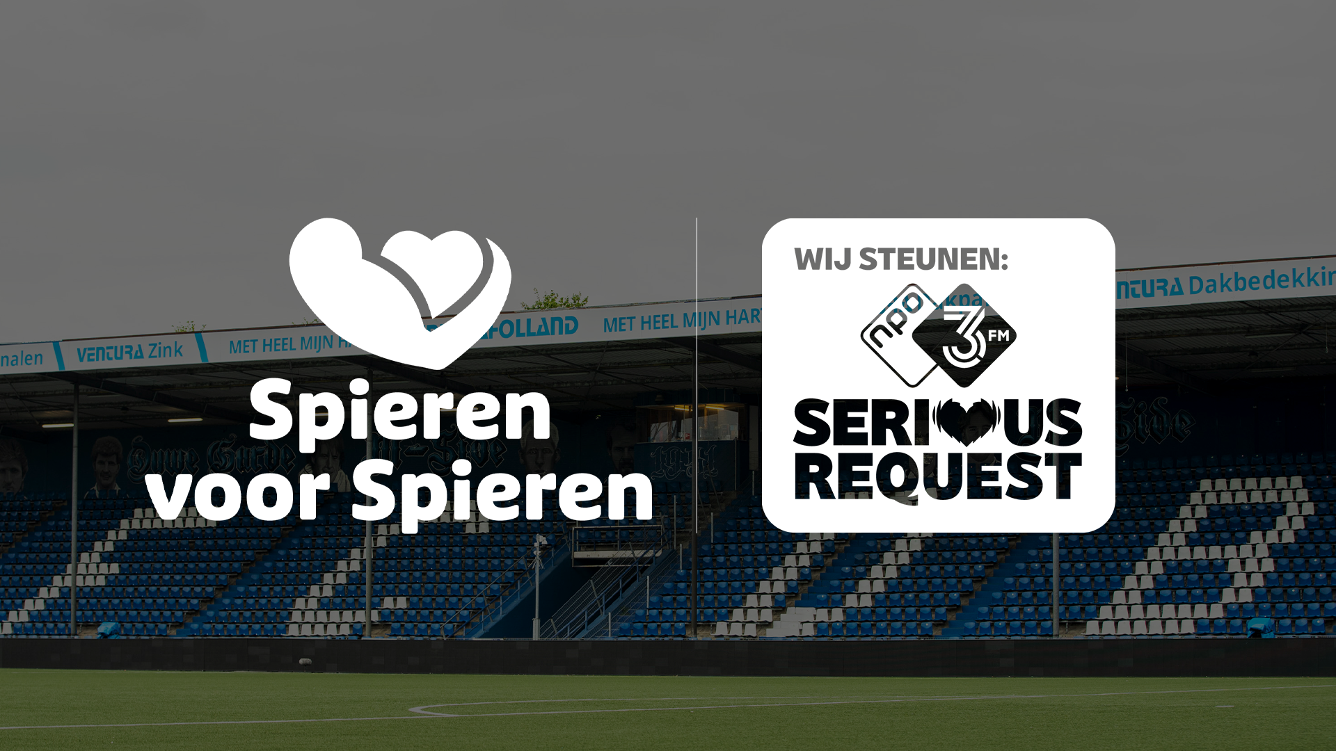 FC DEN BOSCH KOMT IN ACTIE VOOR 3FM SERIOUS REQUEST MET BENEFIETWEDSTRIJD IN DE VLIERT
