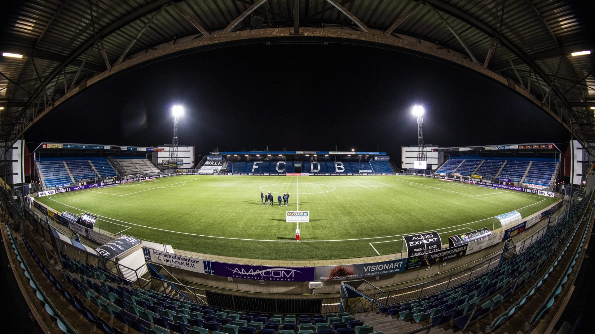 DEN BOSCH, 21-01-2022, De Vliert Stadium, Dutch Football Keukenkampioen Divisie season 2021/2022.  Den Bosch - Eindhoven.  Stadium before the match Den Bosch - Eindhoven