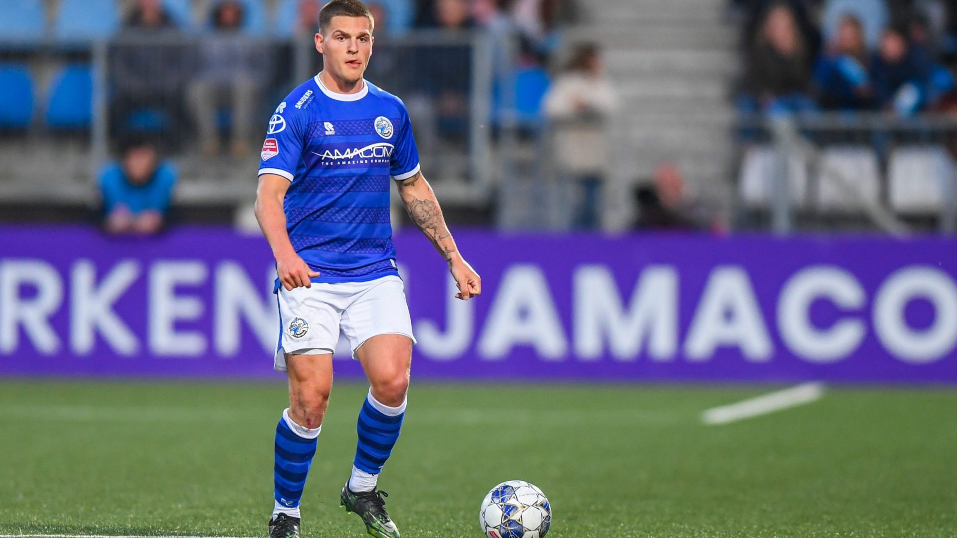 ’S-HERTOGENBOSCH, 22-04-2022. stadion de Vliert, Dutch KeukenKampioen Divisie football season 2021-2022, 

Player FC den Bosch Jordy van der Winden

during the match FC den Bosch - FC Volendam