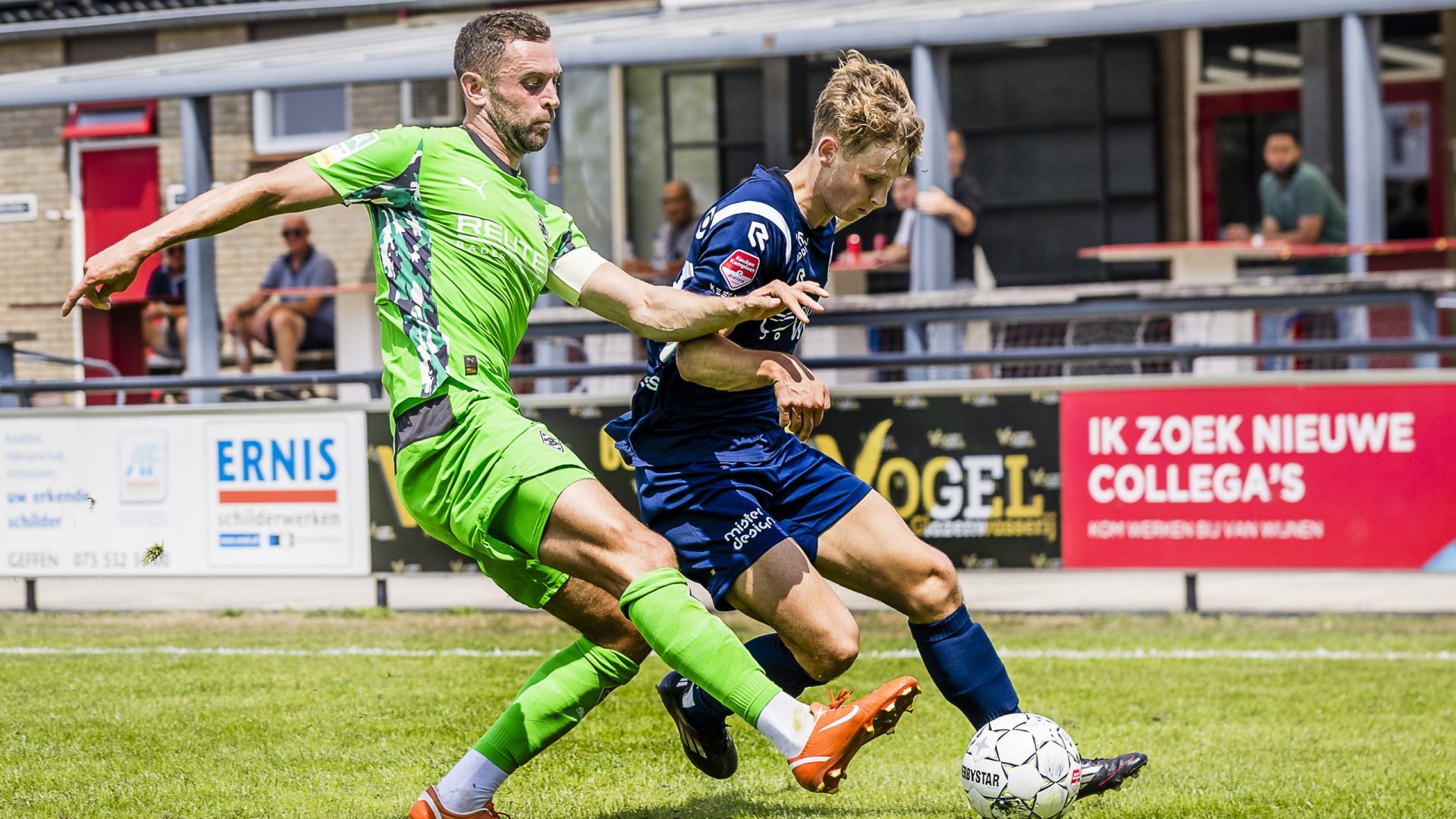 GEFFEN , Sportpark De Bieskamp , 19-07-2025 ,  season 2025 / 2026 , Dutch pre-season football , friendly  match between Den Bosch and Borussia Monchengladbach , Den Bosch player Nick de Groot