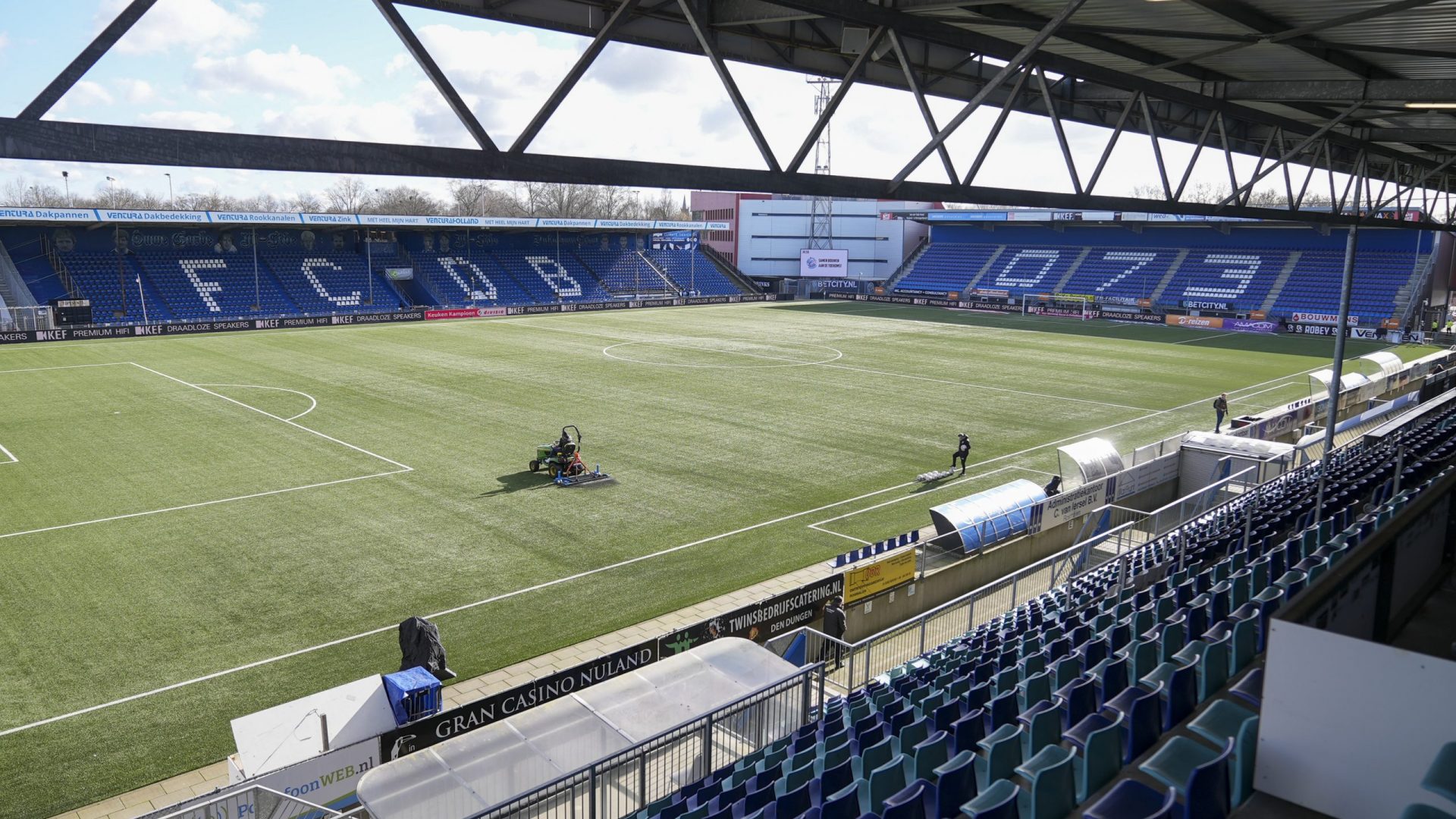 Netherlands: Den Bosch v ADO DEN BOSCH, 26-02-2023, Stadion De Vliert . Dutch football Keuken Kampioen Divisie , season 2022 - 2023. Game between Den Bosch and ADO . Stadium overview before the match